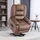 Homcom Fernsehsessel mit Aufstehhilfe Polyester 93 x 110 x 90 cm Braun elektrisch mit Liege-/Massagefunktion