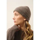 Just Cashmere Kaschmir-Mütze "Ember" in Taupe