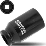 DAKCOS SW 32mm Vielzahn Nuss Schlagschrauber Nuss Antriebswellen Werkzeug Kraft Stecknuss | 12 Kant | 12,5 mm (1/2") | CR-MO