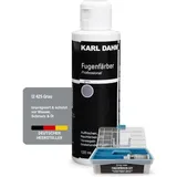 Karl Dahm Fugenfärber-Set Grau im Koffer, Fugenfärber 120 ml – Fugenfarbe-Komplettset für Innen & Außen | Wasser- & schmutzabweisend, Leicht anwendbar - Art. 12308