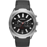 DIESEL Herren Chronograph Quarz Uhr mit Leder Armband DZ4499
