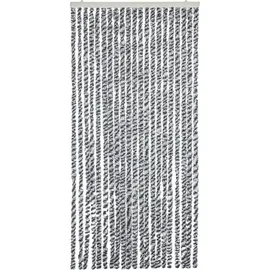 vidaXL Insektenschutz Vorhang 90 x 220 cm Grau, Schwarz, Weiß