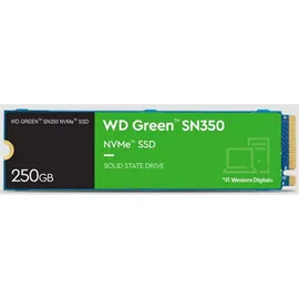 Western Digital WD Green SN350 NVMe SSD 250GB, M.2 2280 / M-Key / PCIe 3.0 x4 (WDS250G2G0C)