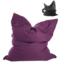 Mokebo Sitzsack, Lila, 130x170x20 cm, Oeko-Tex®, Gartenmöbel, Gartenstühle, Outdoor-Sitzsäcke