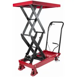 STIER Doppelscheren-Hubtischwagen 350kg Traglast