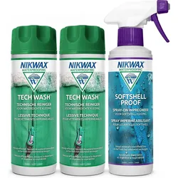 Imprägnierungsmittel Set - 2x Tech Wash & 1x Softshell Proof Spray-On 300ML