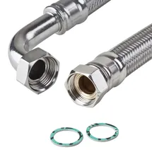 Tucai Edelstahl Panzerschlauch 1/2' Zoll Bogen 70cm 700mm Flexschlauch