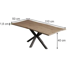Vicco Yan Braun Holzwerkstoff 110 x 40 x 50 cm