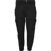URBAN CLASSICS High Waist Cargohose Black 146-152 cm