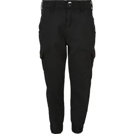 URBAN CLASSICS High Waist Cargohose Black 146-152 cm