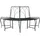 vidaXL Baumbank 160 x 80 x 89 cm Schwarz