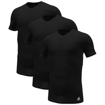 adidas Sportswear Unterziehshirt Active Core Cotton (3-St., 3er Set) mit Logo links am Saum schwarz M