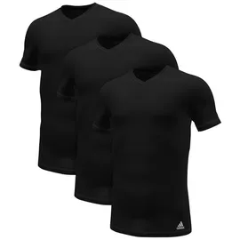 adidas Sportswear Unterziehshirt Active Core Cotton (3-St., 3er Set) mit Logo links am Saum schwarz M