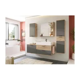 xonox.home Mason Hochschrank 37 x 152 cm Basalt Grau Kunststoff