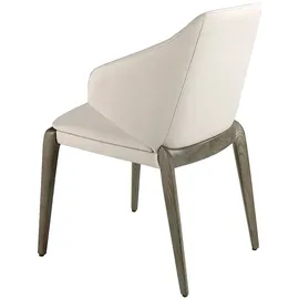 ac angel cerda Angel Cerdá Cremefarbener Kunstlederstuhl 5123