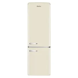 Amica KGCR 387 100 B Retro-Kühl-Gefrierkombination (244 l, 1810 mm hoch, Beige)