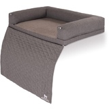 Knuffelwuff orthopädisches Sofa-Hundebett Yona XL 100 x 65cm Grau - Hundekissen für große, mittelgroße und kleine Hunde - Waschbar