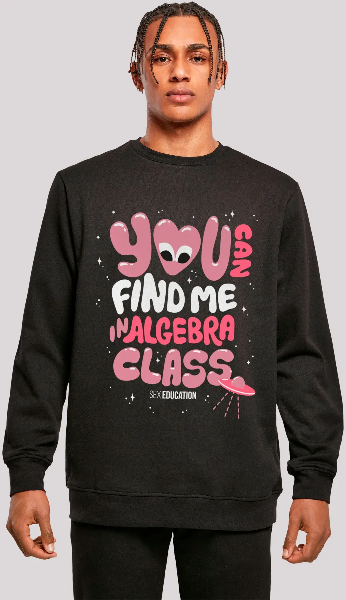 Sweatshirt F4NT4STIC "Sex Education You can Find Me In Algebra Class" Gr. 4XL, schwarz Herren Sweatshirts Premium Qualität