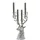 Edzard Kerzenleuchter Hirsch Richard Aluminium Silber