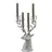 Edzard Kerzenleuchter Hirsch Richard Aluminium Silber