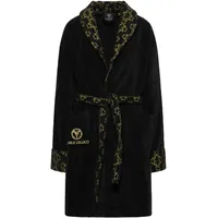 Carlo Colucci Bademantel Raffaele in Schwarz - L