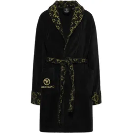 Carlo Colucci Bademantel Raffaele in Schwarz - L