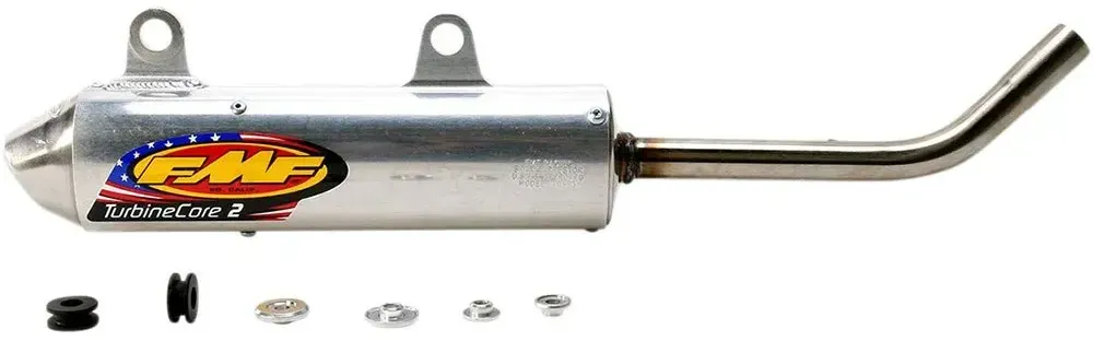 Fmf Turbinecore 2 Tc 125 14-15/125 Sx 12-15/150 Sx 11-15 Nicht Homologierter Slip-on-schalldämpfer - Silver - Not Homologated