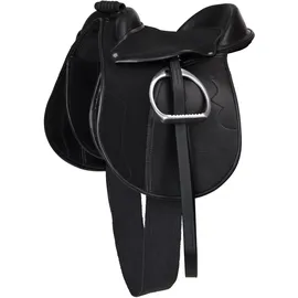 Kerbl Sattelset Economy Pony 15,0" Schwarz
