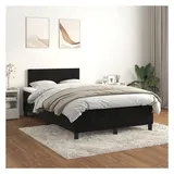 vidaXL Boxspringbett 120 x 200 cm Schwarz