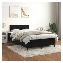 vidaXL Boxspringbett 120 x 200 cm Schwarz