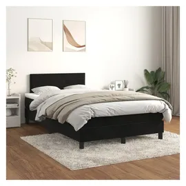 vidaXL Boxspringbett 120 x 200 cm Schwarz