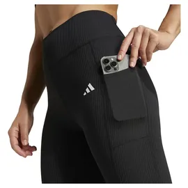 adidas Optime Rib 7/8 Leggings - Black - M