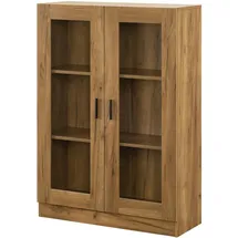 [en.casa] Vitrine Sorø 80 x 31 x 115 cm Beige