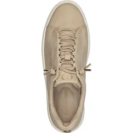 Marco Tozzi Damen Sneaker flach mit Schnürsenkeln Elegant, Beige (Dune), 38 EU