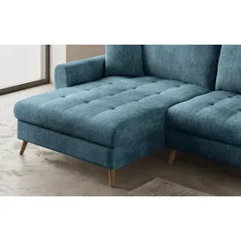 Mr. Couch Ecksofa MR. COUCH "Blackburn II L-Form", blau (dolce 13 ocean), B:246cm H:71cm T:170cm, Dolce (100% Polyester), Sofas, Ecksofa, Wahlweise mit Kaltschaumpolsterung bis 140 kg belastbar