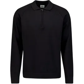 No Excess Half-Zip-Polo-Pullover Schwarz L