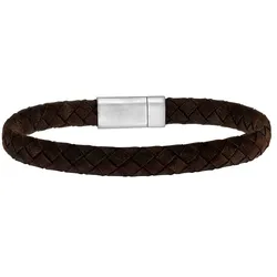 Lucardi Armband Leder Herrenschmuck   Damen 