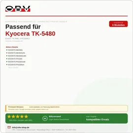 OBV Kompatibel zu Kyocera TK-5480 Schwarz