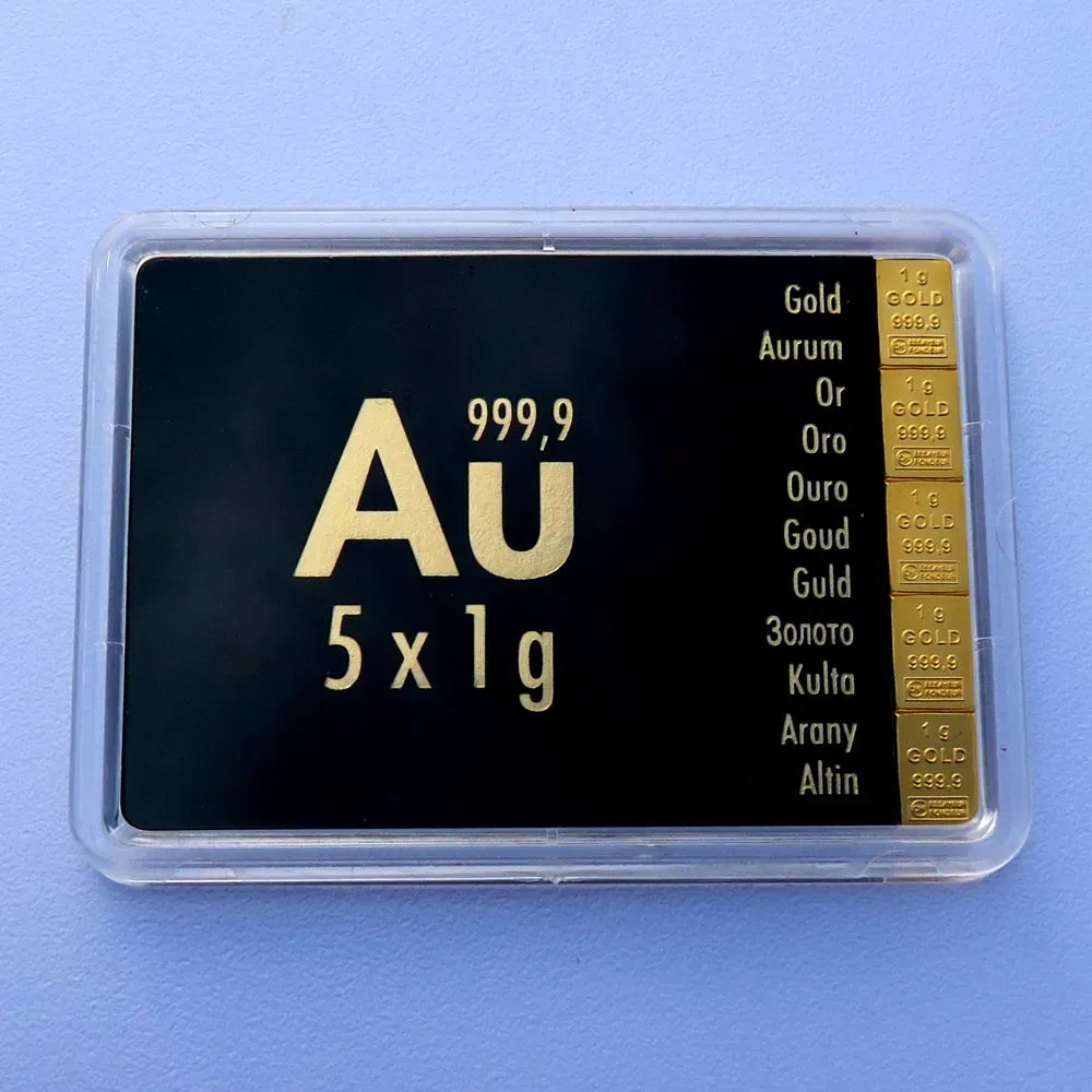 Goldtafel 5 x 1g 