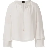 s.Oliver Tunika-Bluse mit fließenden Volant-Ärmeln - creme - 48