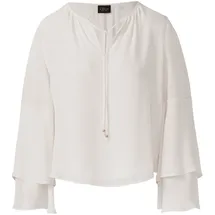 s.Oliver Tunika-Bluse mit fließenden Volant-Ärmeln - creme - 48