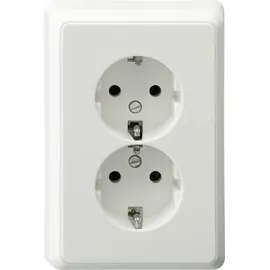 REV Ritter Doppelsteckdose 2 St. Weiß