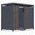 FM-SOLAR Mülltonnenbox 132 x 80 x 116 cm anthrazit