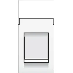 Niko Züblin 101-65250 Anschlussmodul, 22, 5 x 45, zum Einbau eines RJ Steckers in eine Steckdose oder ein Kanalsystem. Farbe: White. 10165250