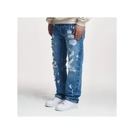 2y studios Firio Destroyed Straight Jeans blau 31