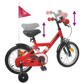 vidaXL Kinderfahrrad 14 Zoll rot