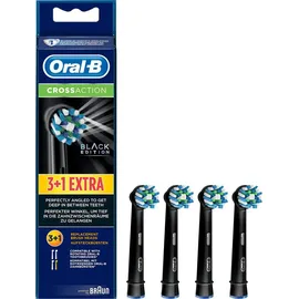Oral-B CrossAction CleanMaximiser Black Edition Aufsteckbürste schwarz 4 St.