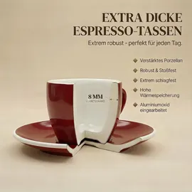 muvell Espressotasse 0,06 l Rot 6 St.