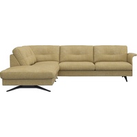 FLEXLUX Ecksofa Glow, super bequem durch hochwertigem Sitzaufbau mit Federkern, L-Form, Skandinavisches Design, In hochwertiger Verarbeitung gelb