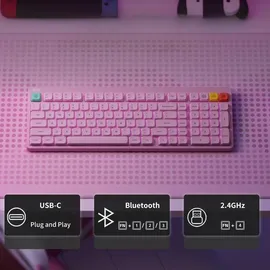 nuphy Node 100 kabellose Mechanische Tastatur Unterstützt Touch-Gesten, Bluetooth/2,4 GHz/USB-C